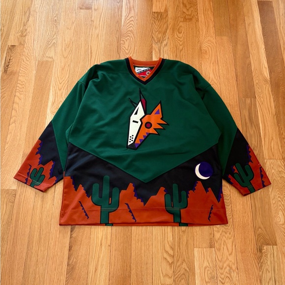 Pro Player Other - Vintage Phoenix Coyotes Pro Player NHL Hockey Third Desertscape Alt Jersey XL